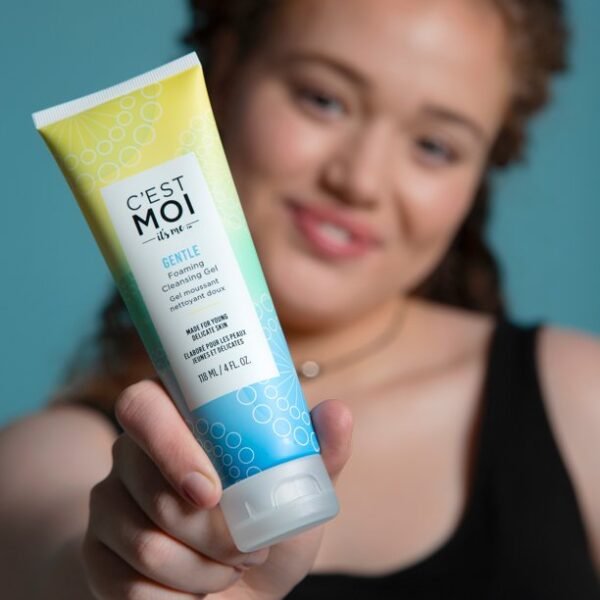 C’est Moi Gentle Foaming Cleansing Gel Facial Cleanser With Organic Aloe, Fragrance-Free, 4 Fl Oz - Image 5