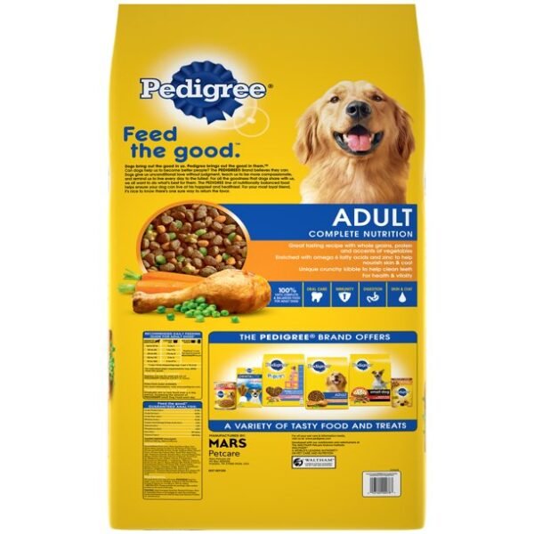 PEDIGREE Complete Nutrition Adult Dry Dog Food Roasted Chicken, Rice & Vegetable Flavor Dog Kibble - Image 2