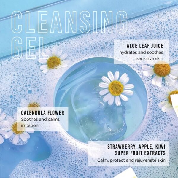 C’est Moi Gentle Foaming Cleansing Gel Facial Cleanser With Organic Aloe, Fragrance-Free, 4 Fl Oz - Image 3