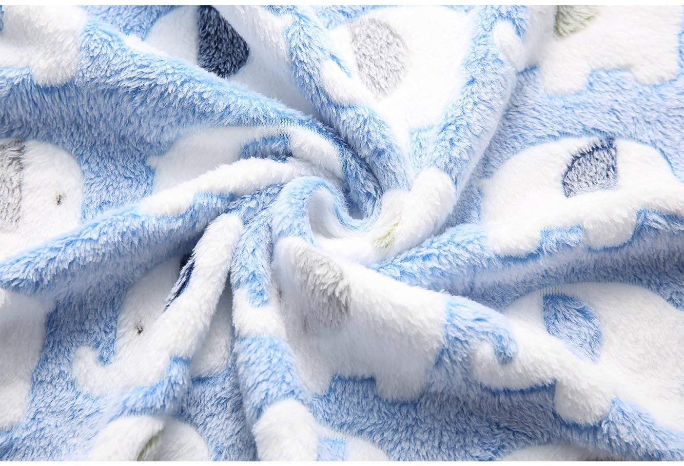 1 Pack 3 Blankets Super Soft Fluffy Premium Cute Elephant Pattern Pet Blanket Flannel Throw for Dog Puppy Cat - Image 4
