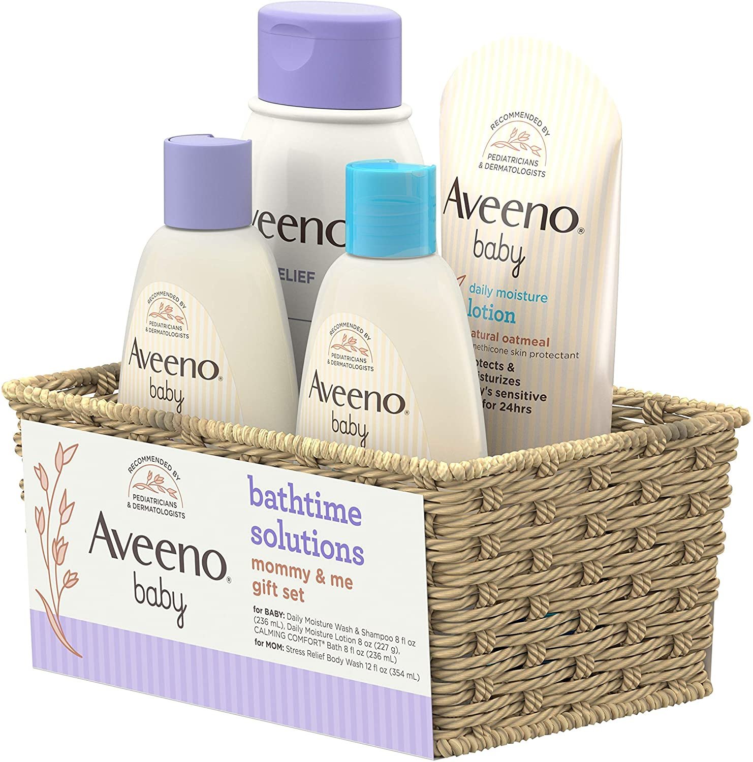 Aveeno Baby Mommy & Me Daily Bathtime Gift Set Including Baby Wash & Shampoo - Image 3