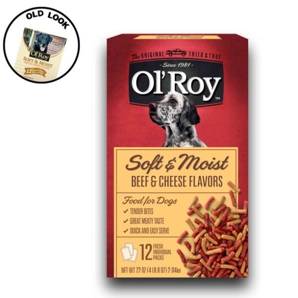Ol’ Roy Soft & Moist Beef & Cheese Flavors Food For Dogs, 72 Oz animal food - Image 6