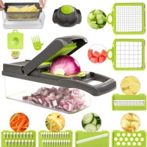 Slicer - Newest Design Vegetable Chopper, 11 in 1  Slicer Adjustable Vegetable Cutter