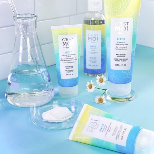 C’est Moi Gentle Foaming Cleansing Gel Facial Cleanser With Organic Aloe, Fragrance-Free, 4 Fl Oz - Image 4